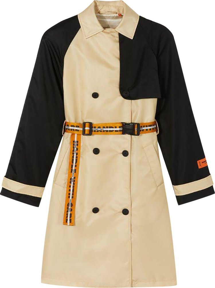 Heron Preston HWC Tape Trench Coat 'Beige'