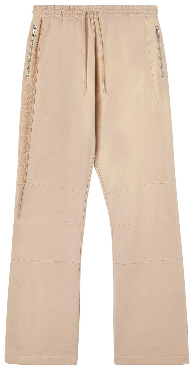 Off White Laundry Panelled Track Pants Beige