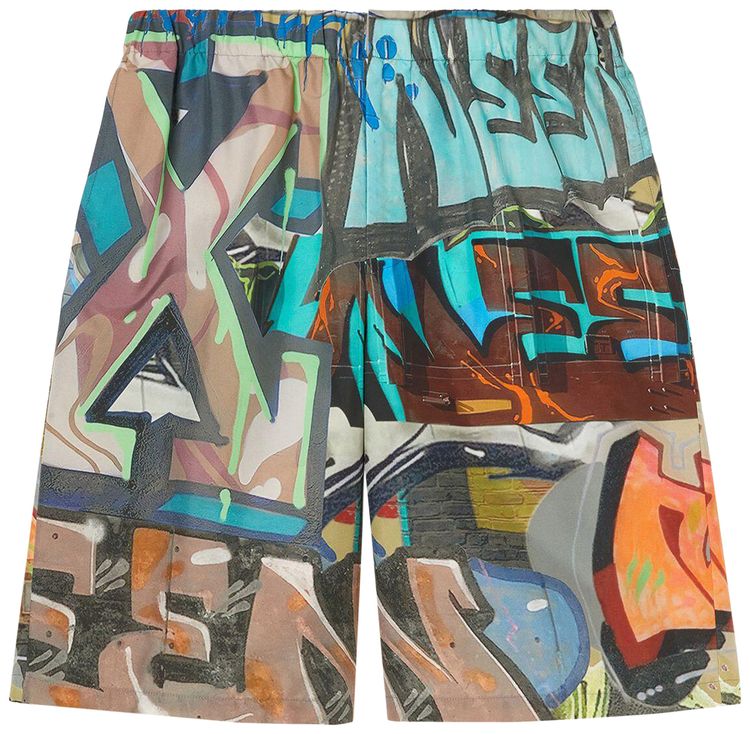 Off White Neen All Over Swim Shorts Multicolor