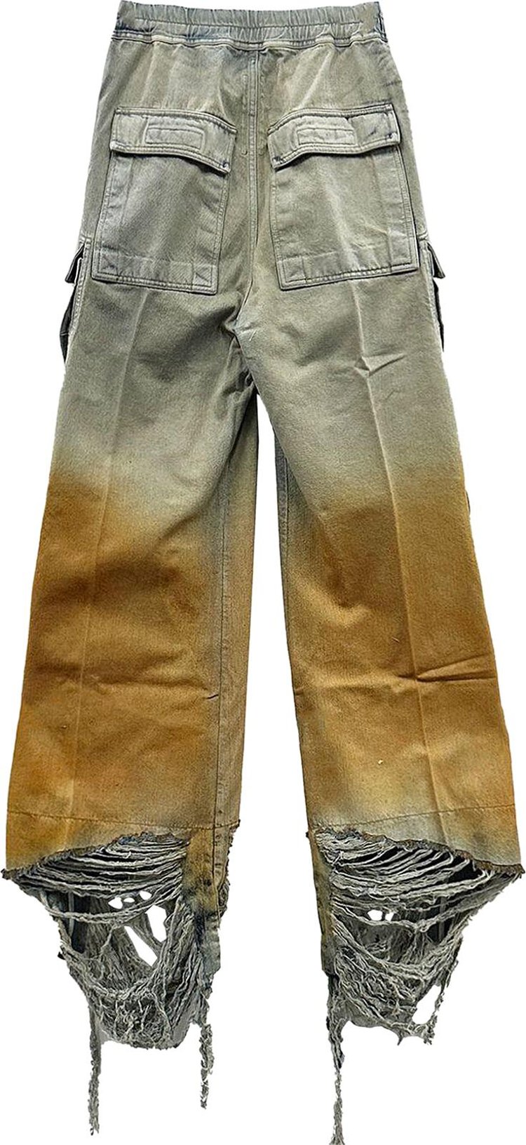 Rick Owens DRKSHDW Denim Double Cargo Jumbo Pants SkyOrange Degrade