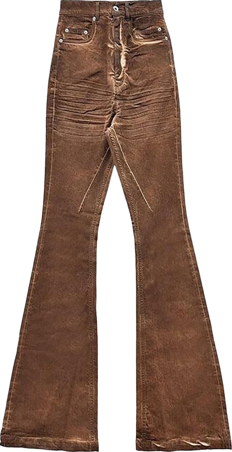 Rick Owens DRKSHDW Bolan Bootcut Jeans 'Henna Brown'