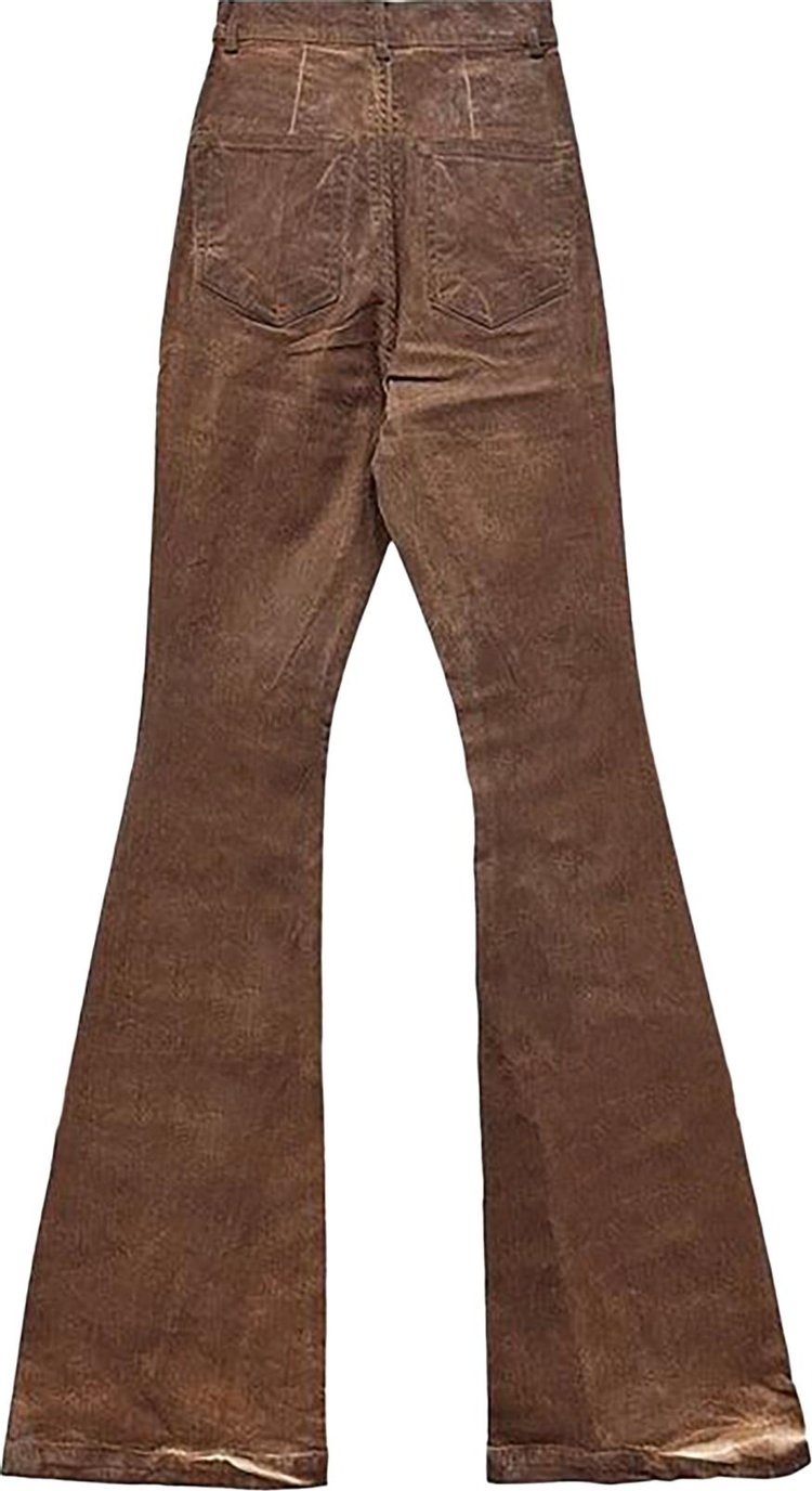 Rick Owens DRKSHDW Bolan Bootcut Jeans Henna Brown