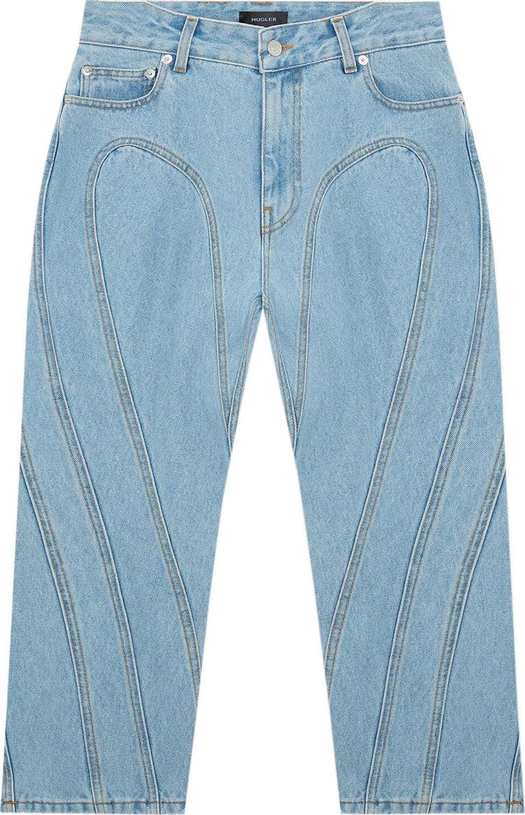 Mugler Denim Stretch Jeans 'Light Blue'