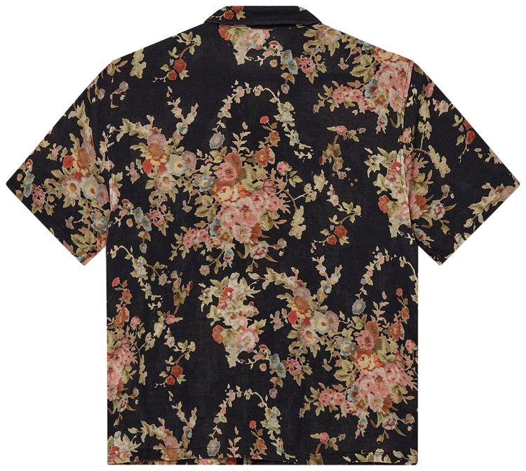 Our Legacy Elder Short Sleeve Shirt BlackFloral