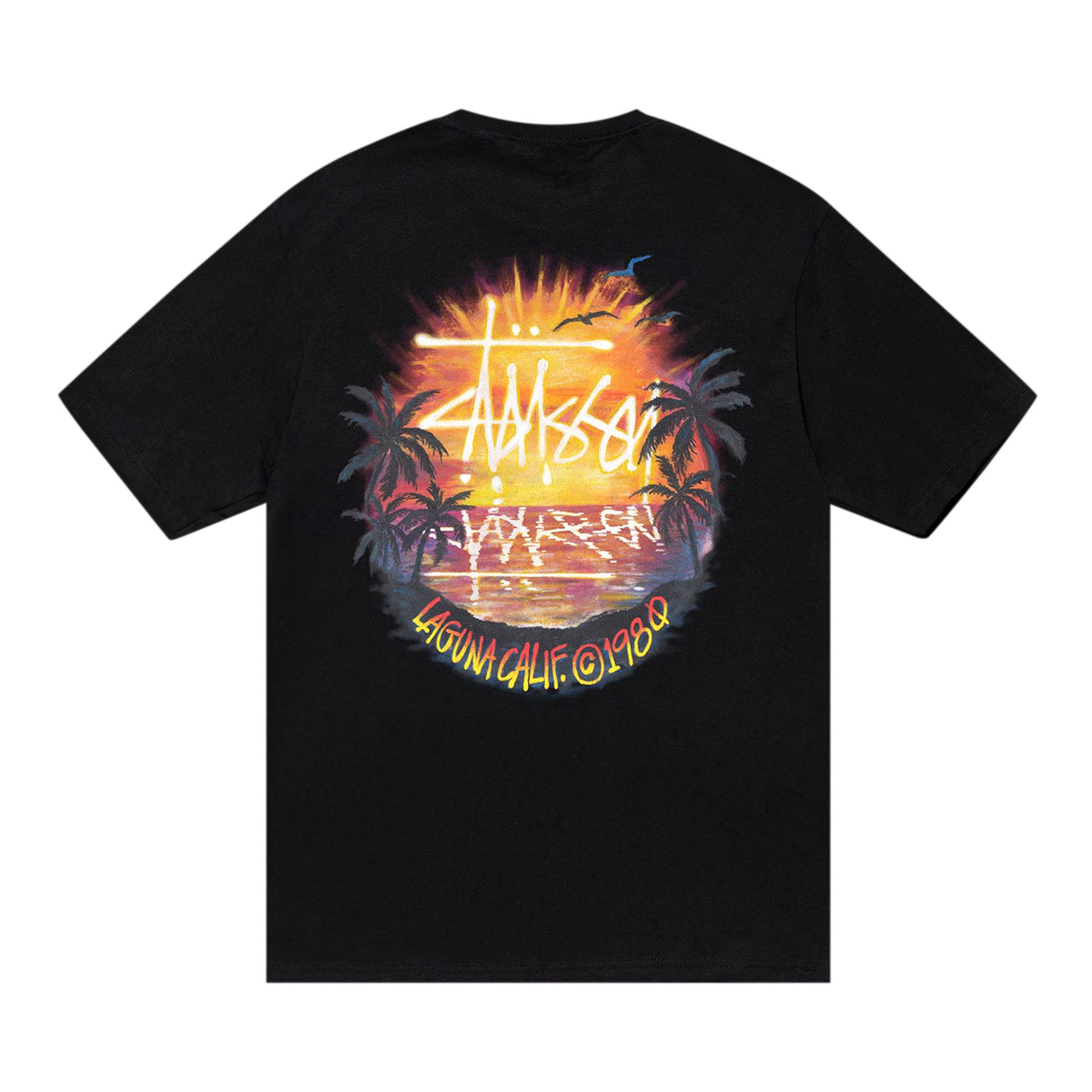 ★送料・関税込★STUSSY★SUNSET TEE★Tシャツ★OCEAN Stussy Sunset Tee White Men's - SS24 - US