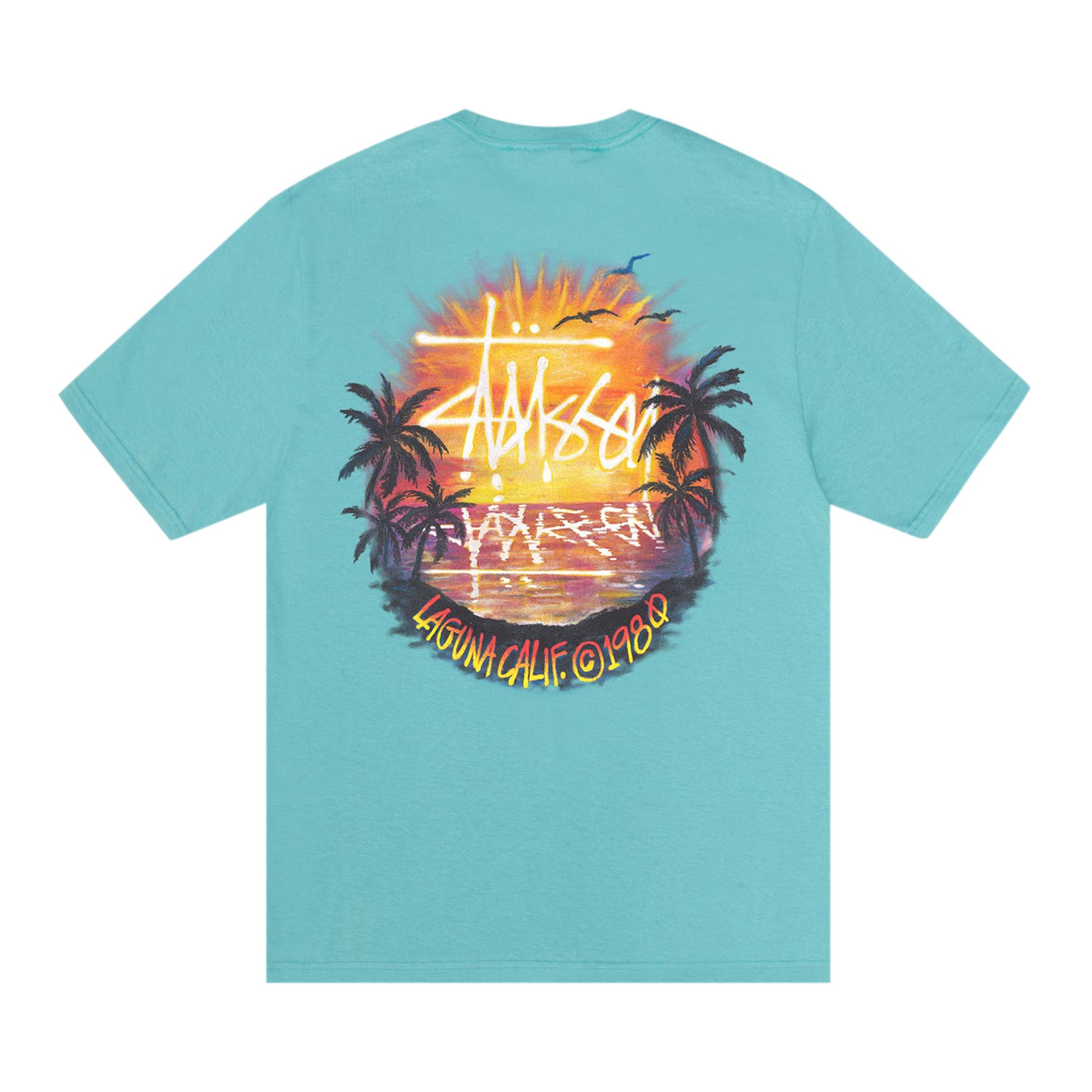 ★送料・関税込★STUSSY★SUNSET TEE★Tシャツ★OCEAN Buy Stussy Sunset Tee 'Ocean' - 1905062 OCEA | GOAT