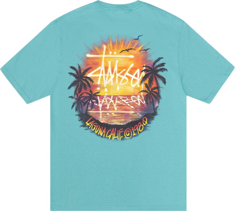 Stussy Sunset Tee Ocean