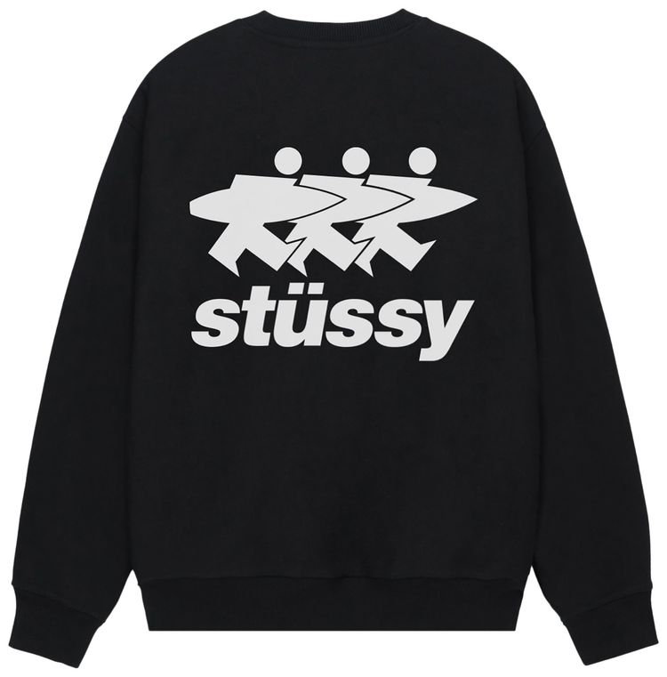 Stussy Surfwalk Crew Black