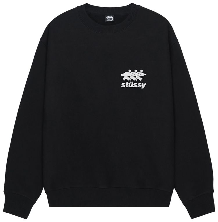 Stussy Surfwalk Crew Black
