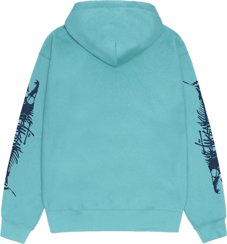 Stussy Barracuda Hoodie Ocean