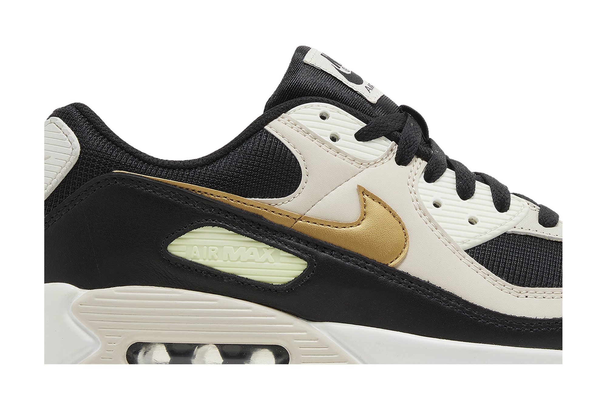 Air max 90 gold black on sale