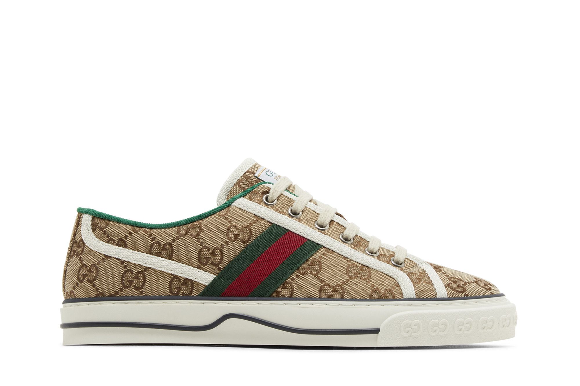 スニーカー GUCCI 25SS Beige GG 1977 Tennis Sneakers 606110 HVK20 9766 Gucci Tennis 1977 GG Canvas Men's - 606111 HVK20 9766 - US
