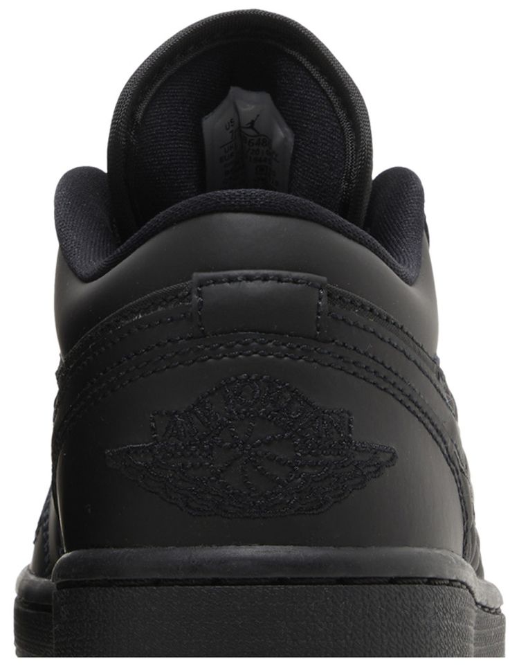 Wmns Air Jordan 1 Low Triple Black Quilted