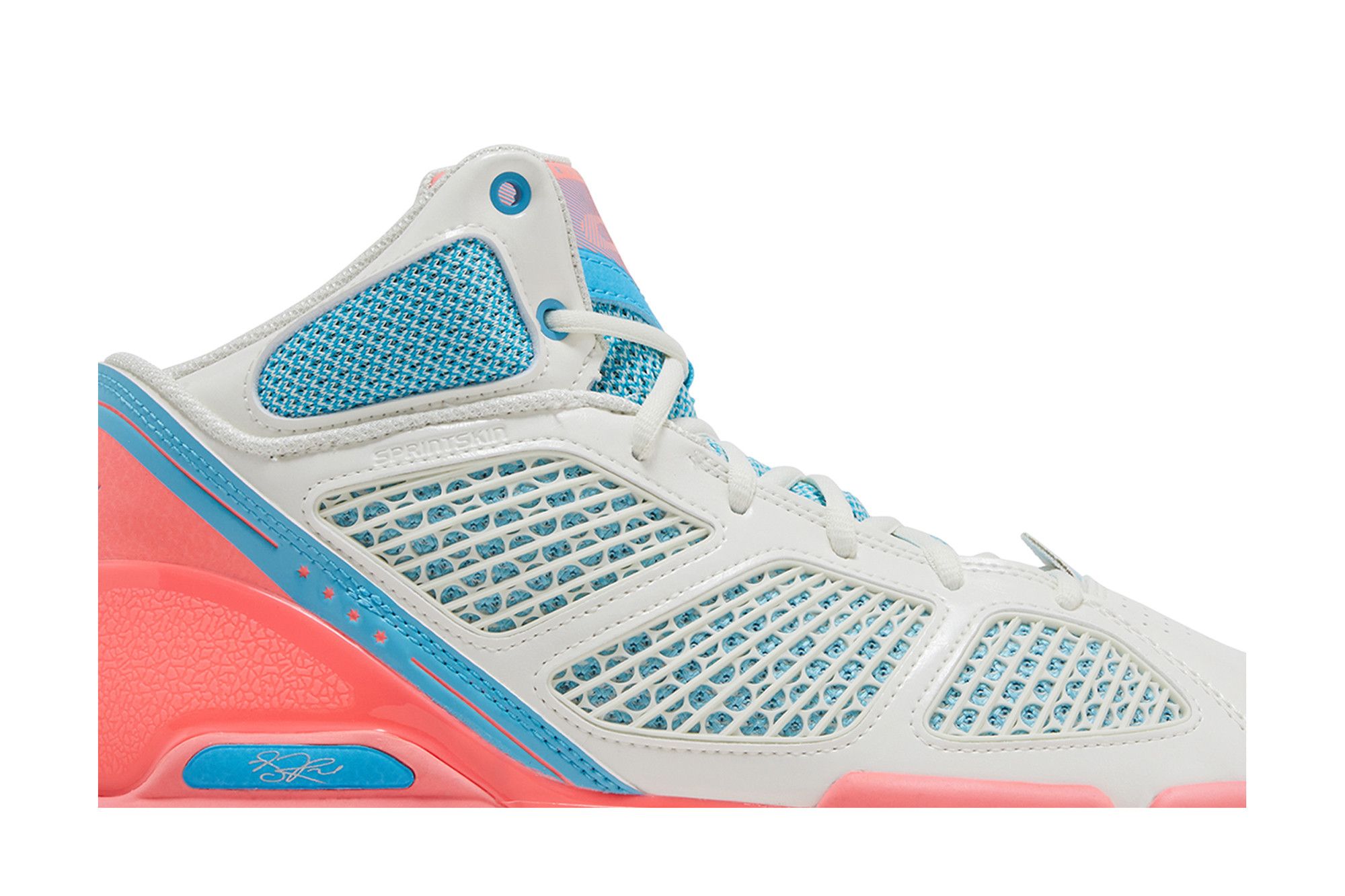 Adidas Mens Adizero Rose 1.5 Restomod Mens Basketball Shoes Off White Cyan Red Size 7.5