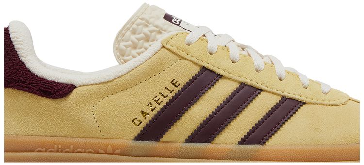 Adidas Wmns Gazelle Bold Almost Yellow Maroon