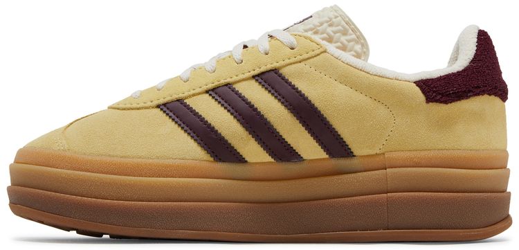 Adidas Wmns Gazelle Bold Almost Yellow Maroon