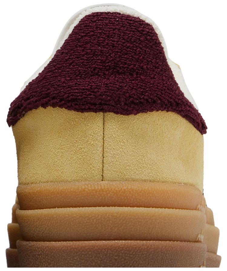 Adidas Wmns Gazelle Bold Almost Yellow Maroon