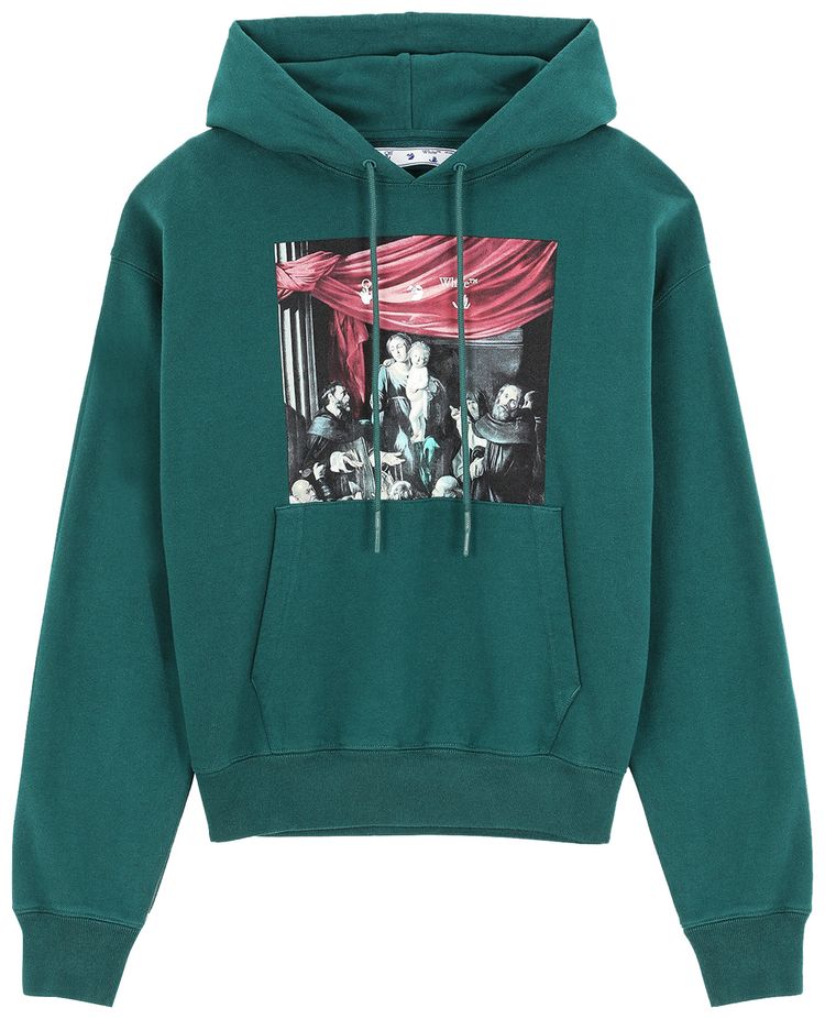 Off White Caravaggio Painting Over Hood Dark Green
