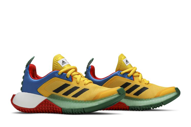 adidas gazelle silver green womens Yellow Lego Athletic Shoes (US 5K)