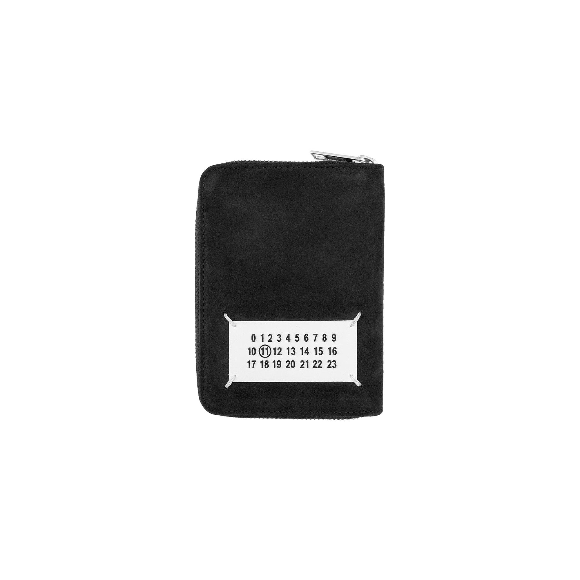 Buy Maison Margiela Textured Mini Zip Wallet 'Black/Paint