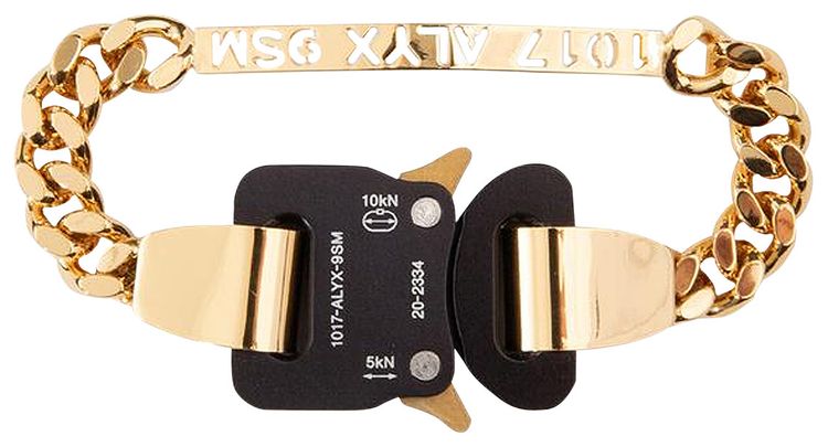 1017 ALYX 9SM Buckle Bracelet Gold Shiny