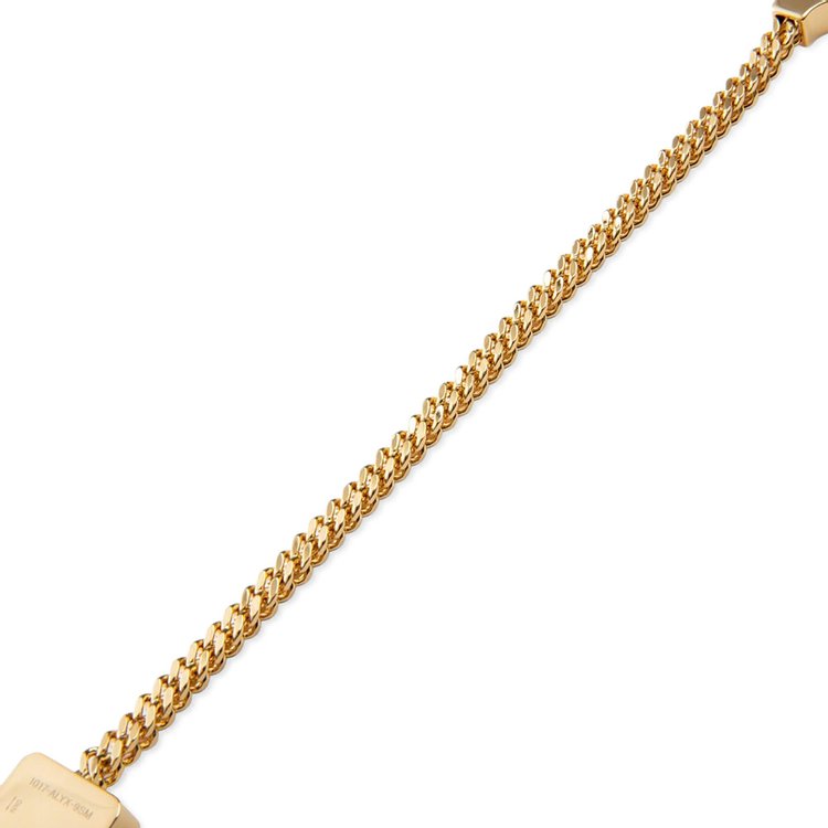 1017 ALYX 9SM Mini Cubix Chain Bracelet Gold Shiny