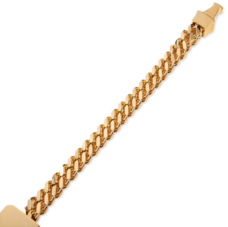1017 ALYX 9SM Cubix Chain Bracelet With Fixed Buckle Gold Shiny