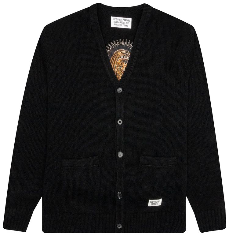 Wacko Maria Classic Cardigan Type 4 Black