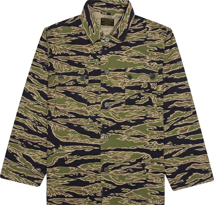 Wacko Maria Tiger Camo Army Shirt Type 2 'Olive'