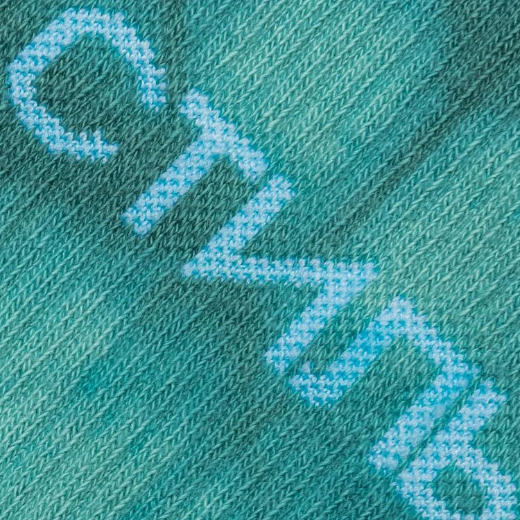 Heron Preston CTNMB Long Tye Dye Socks PetrolWhite