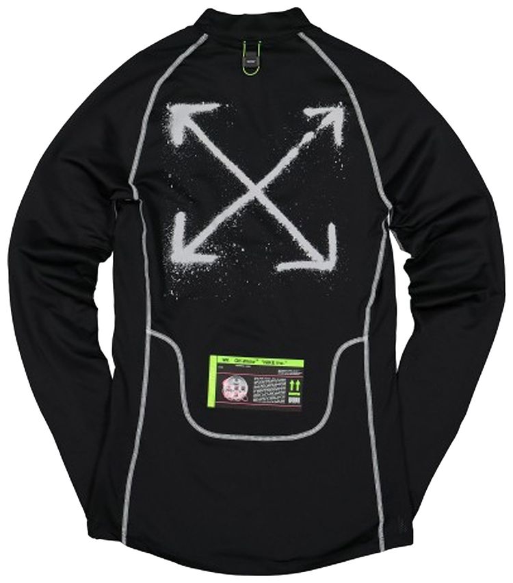 Nike x Off White Pro Long Sleeve T Shirt Black