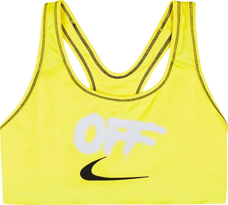 Nike Womens x Off White Sports Bra Opti Yellow