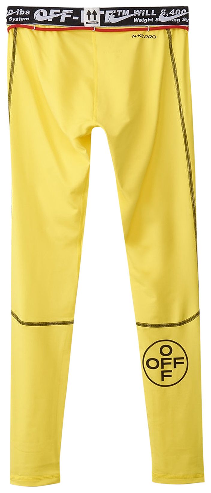 Nike x Off White Running Tights Opti Yellow