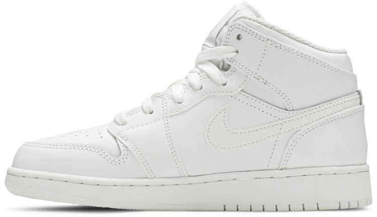 Air Jordan 1 Mid GS White Pure Platinum