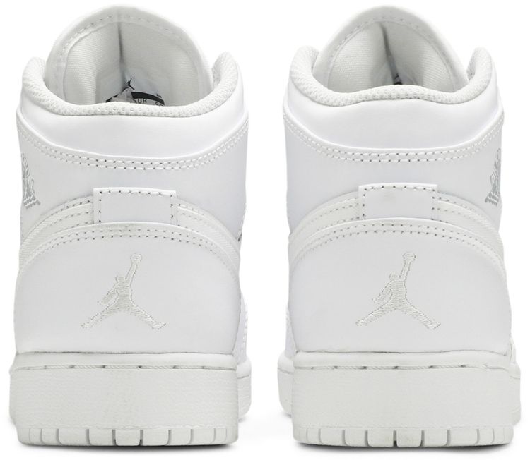 Air Jordan 1 Mid GS White Pure Platinum