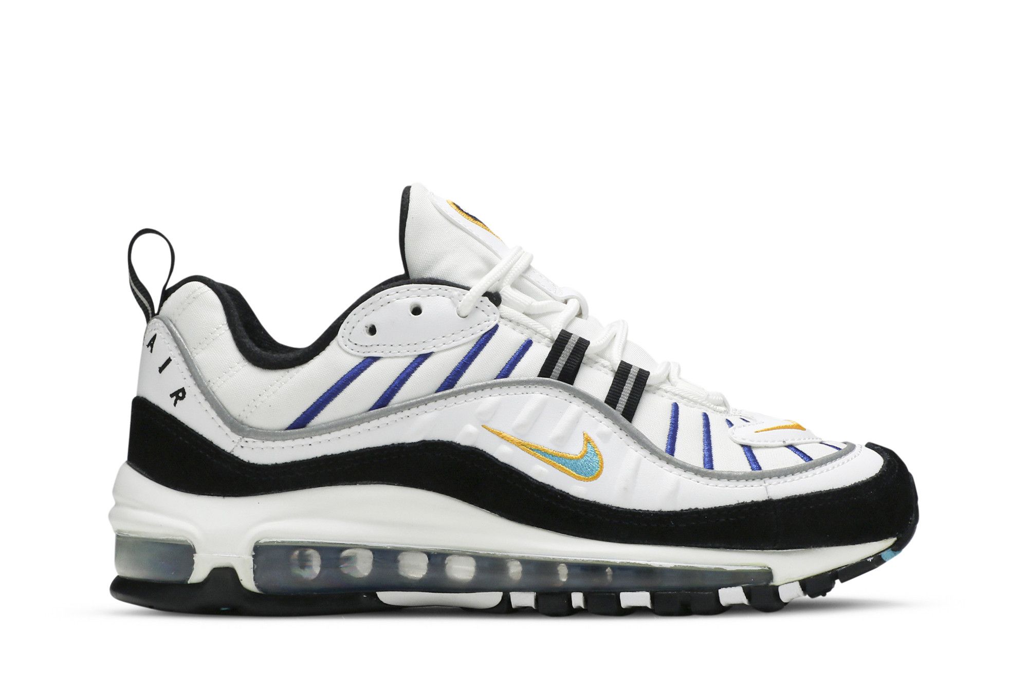 White and gold air max 98 online