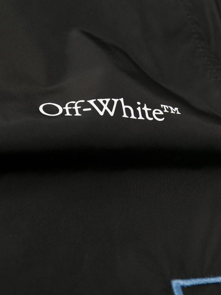 Off White Diag Nylon Trackpant BlackLight Blue