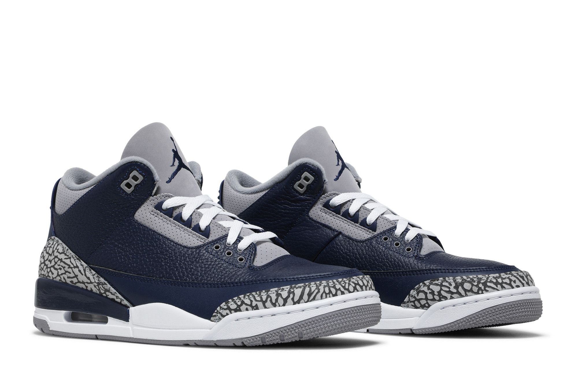 シューズ(男性用) Air Jordan 3 Midnight Navy Georgetown Amazon.com | Jordan Mens Air 3 Retro CT8532 401 Georgetown