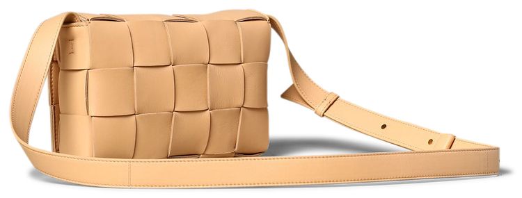 Bottega Veneta Cassette Shoulder Bag AlmondGold