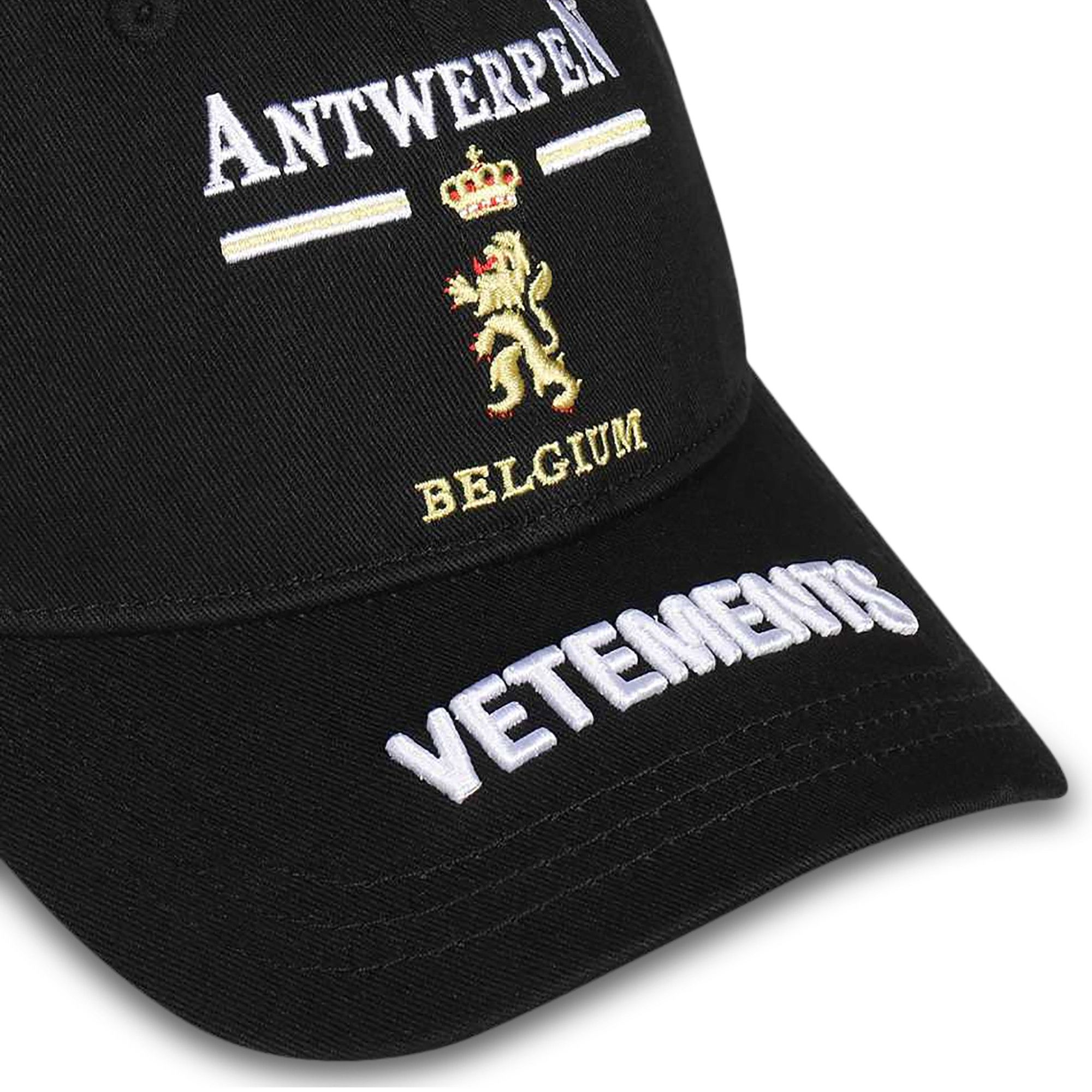 Buy Vetements Antwerp Logo Cap 'Black' - UE51CA300B BLAC | GOAT