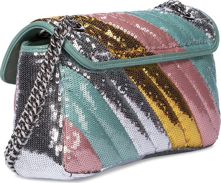 Gucci GG Marmont Small Sequin Shoulder Bag Multicolor