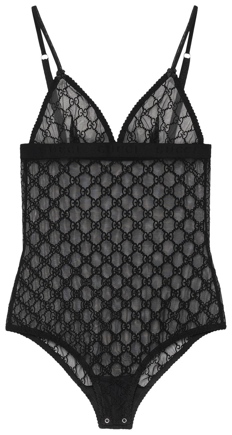 Gucci GG Tulle Lingerie Black