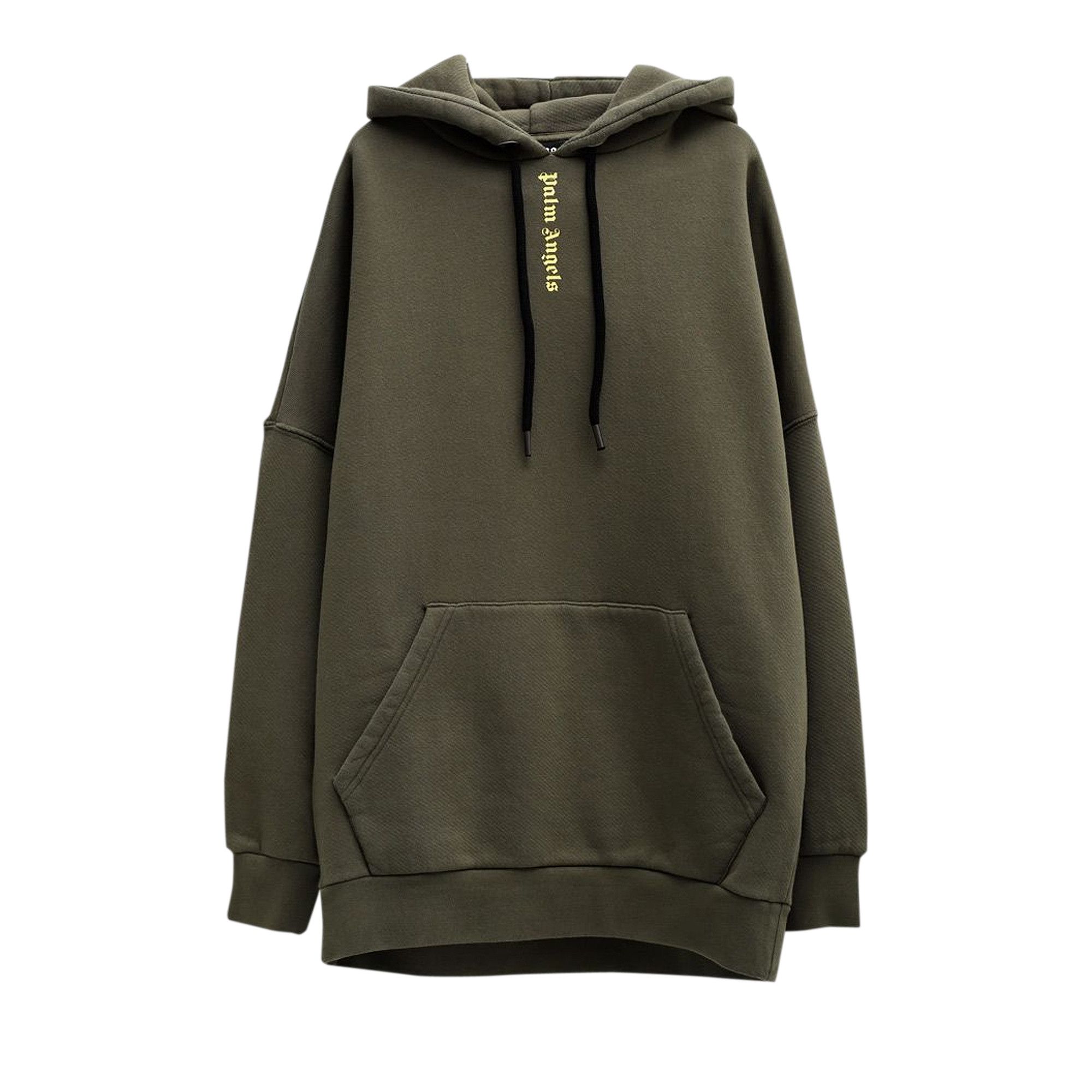 Size xs Palm Angels Ns Logo Over Hoodie Military Yellow