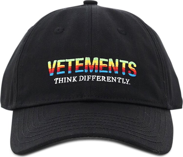 Vetements Think Differently Logo Cap 'Black'