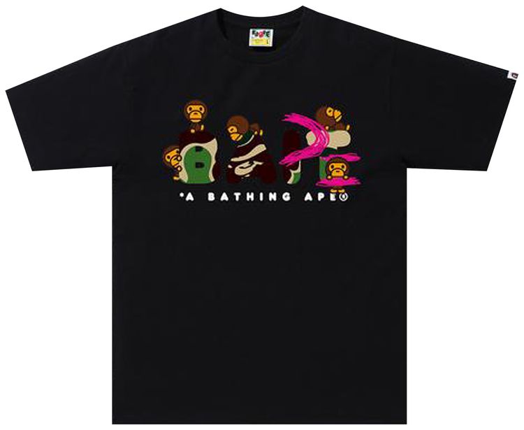 BAPE x BAIT x Funko Figure Tee Black