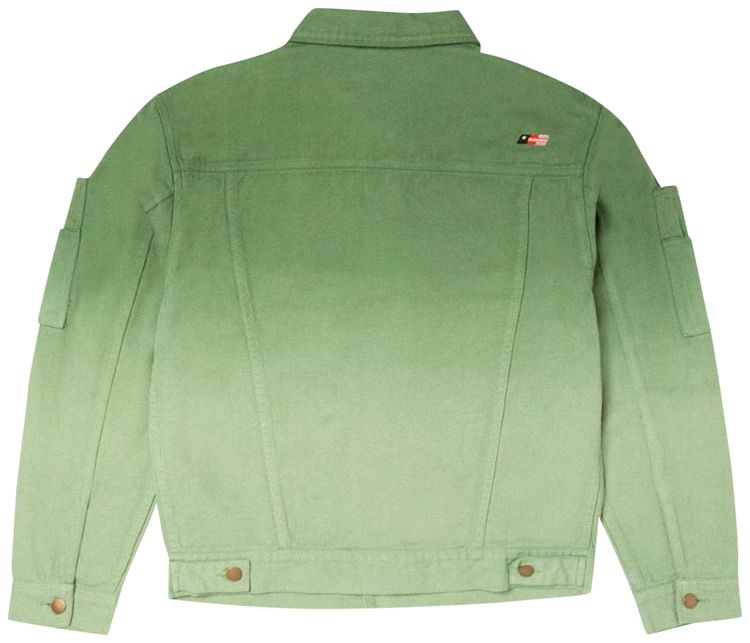 Honor The Gift Gridlock Public Private Oversized Fit Embroidery Jacket Dip Green