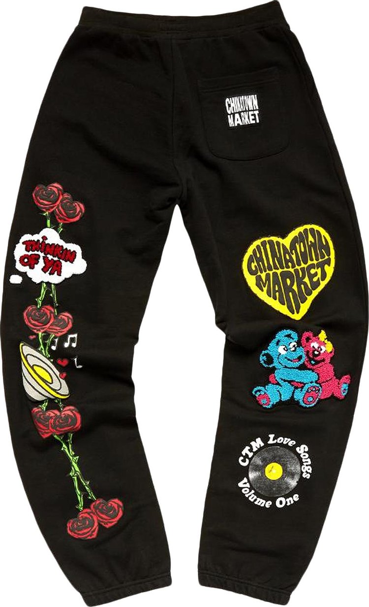 Chinatown Market Be Mine Sweatpants Black