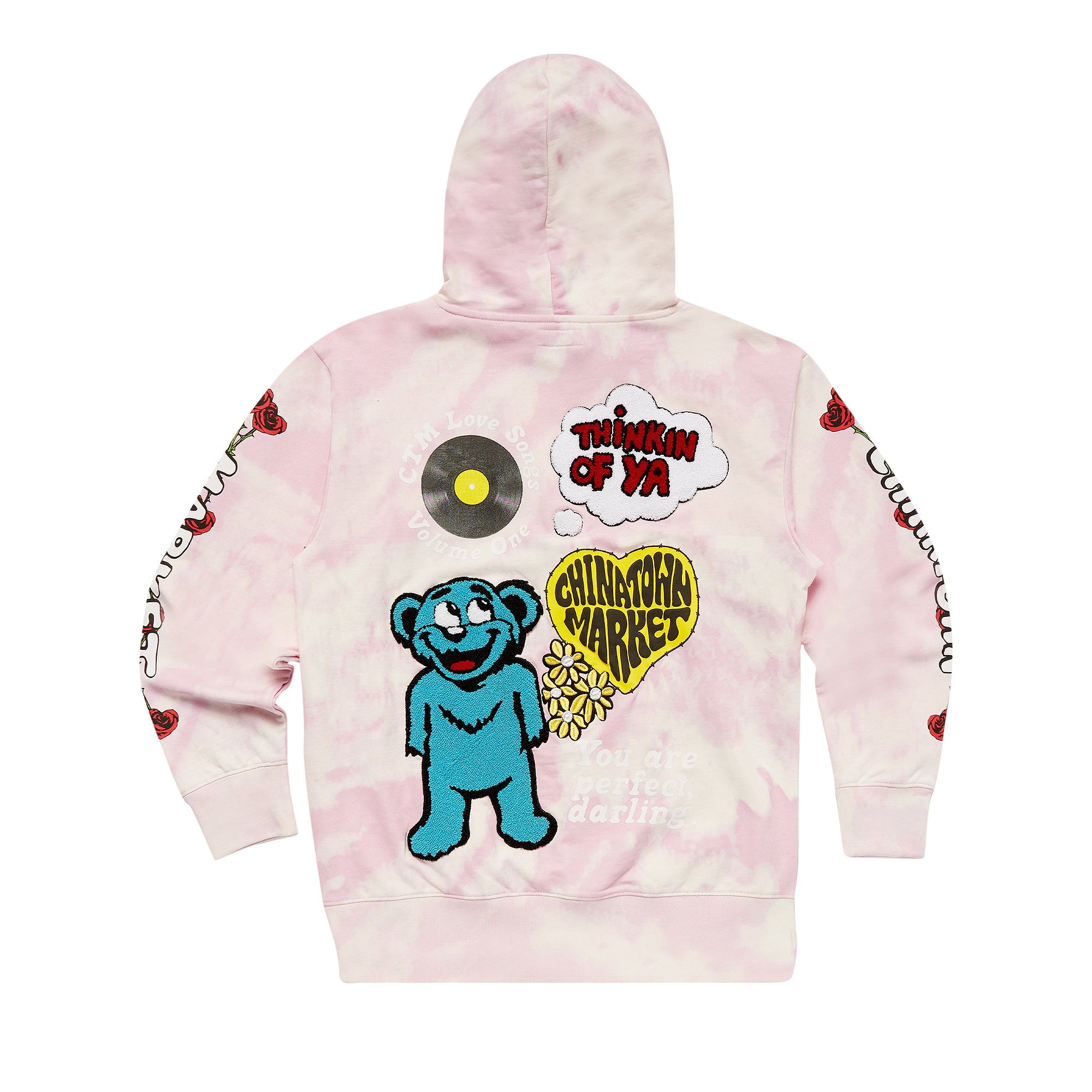 Buy Chinatown Market Be Mine Hoodie Pink Tie Dye 1970108 PINK GOAT UK