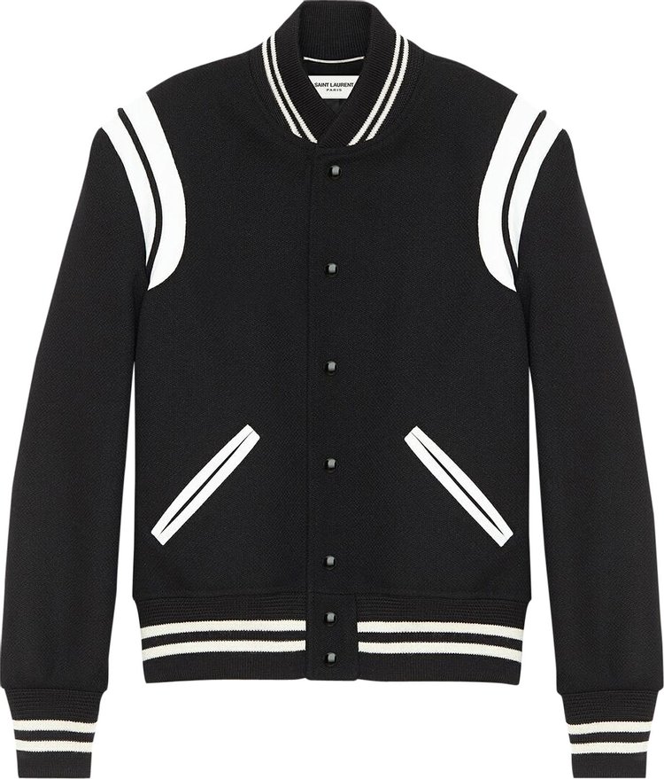 Saint Laurent Teddy Jacket BlackWhite