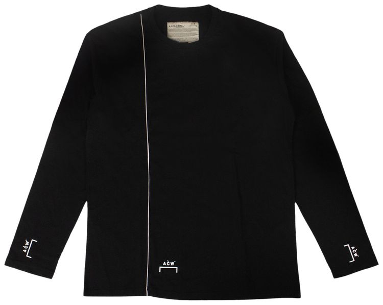 A Cold Wall Logo Long Sleeve T Shirt Black
